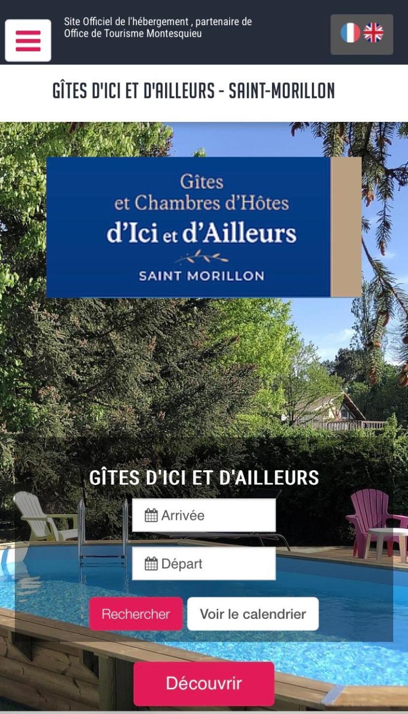 Chambres D'Elisa Saint-Morillon Buitenkant foto